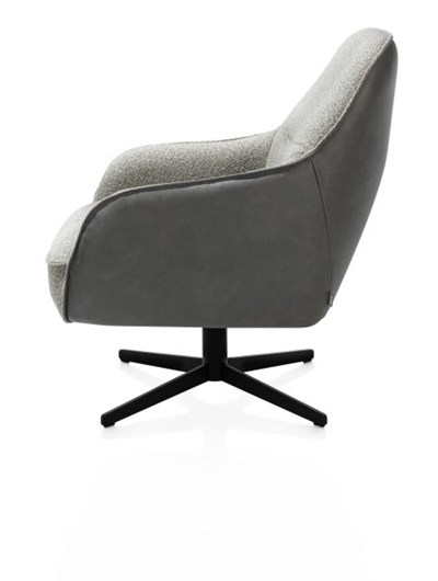 Fauteuils pivotants-Oviedo, fauteuil dossier bas-Xooon-mailleux-2