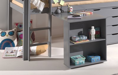 Bureau-PINO BUREAU POUR LIT MI-HAUTEUR GRIS-Vipack-mailleux-1