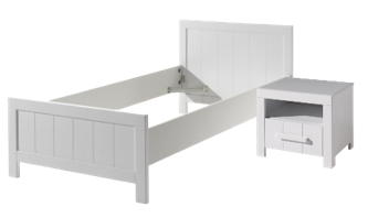Chambres complètes-Combinaison de chambre d'enfant Erik 3-blanc de la collection erik-Vipack-mail-0