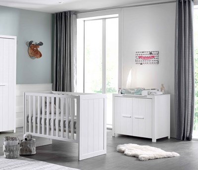 Chambres complètes-Combinaison de chambre d'enfant Erik blanc-Vipack-mailleux-1