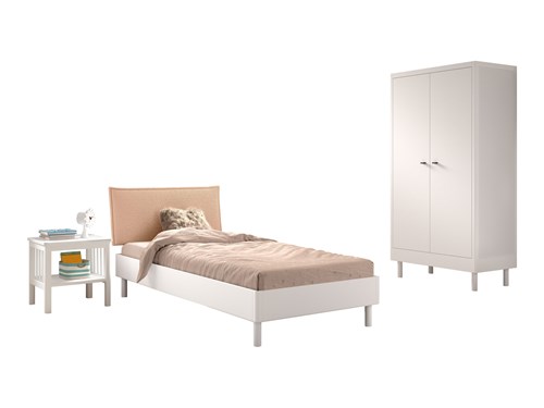 Chambres complètes-Combinaison de chambre d'enfant Forrest Beech 4-hêtre laqué blanc-Vipack-maill-0