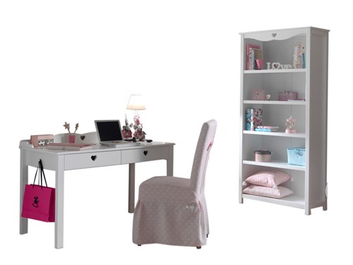 Chambres complètes-Combinaison de chambre d'enfant Amori 7-blanc-Vipack-mailleux-0