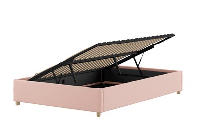 Lit enfant-MOON STORAGE CADRE DE LIT 140 x 200 cm BOUCLÉ ROSE-Vipack-mailleux-3