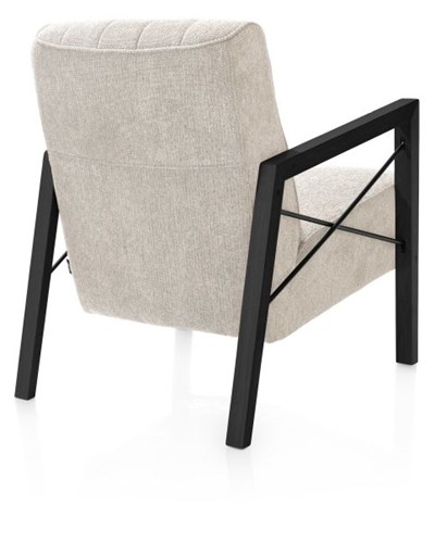 Fauteuils cuir-Northon, fauteuil avec accoudoir en bois vintage clay  white  black-Henders & Haze-5