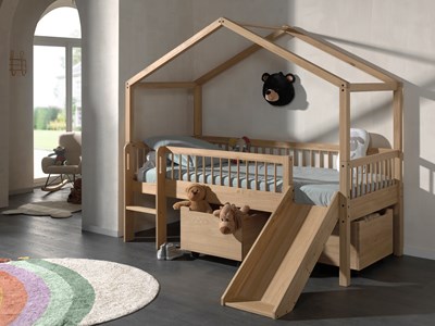 Chambres complètes-Combinaison de chambre d'enfant Forrest Oak chêne-Vipack-mailleux-1