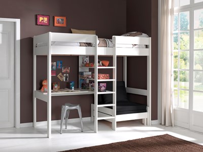 Chambres complètes-Cette PINO-combinaison se compose des éléments suivants  lit mezzanine avec fa-1