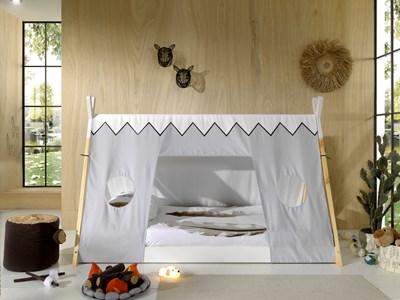 Chambres complètes-Combinaison de chambre d'enfant Tipi 1-Vipack-mailleux-1