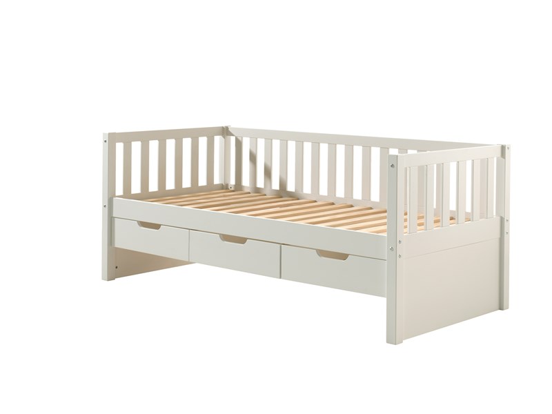 Lit enfant-FRITZ LIT CAPITAINE (91) 90 x 200 cm BLANC-Vipack-mailleux-0