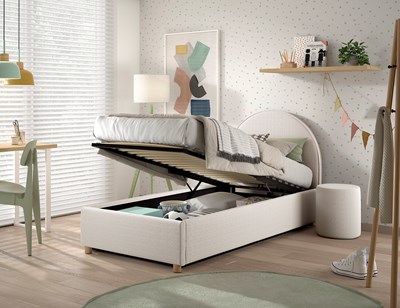 Lit enfant-MOON STORAGE LIT 90 x 200 cm BOUCLÉ BLANC-Vipack-mailleux-6