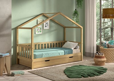Chambres complètes-Combinaison de chambre d'enfant Nature chêne-Vipack-mailleux-1