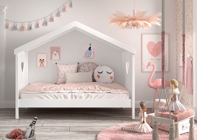 Chambres complètes-Combinaison de chambre d'enfant Amori 2-blanc-Vipack-mailleux-8
