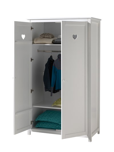 Chambres complètes-Combinaison de chambre d'enfant Amori 3-blanc-Vipack-mailleux-6