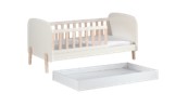 Chambres complètes-Combinaison de chambre d'enfant Kiddy blanc-Vipack-mailleux-0