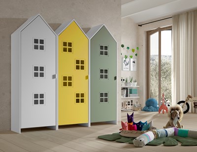 Chambres complètes-Combinaison de chambre d'enfant Casami 9-Vipack-mailleux-1