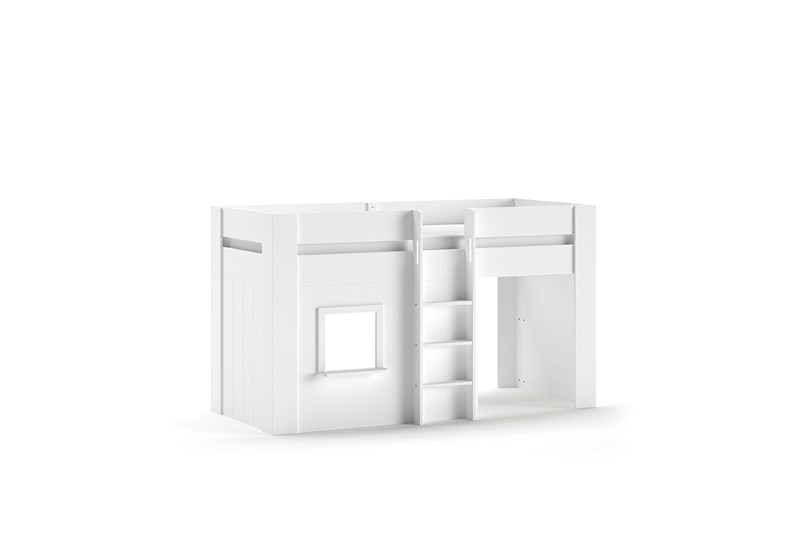 Lit mi-hauteur-RENO LIT MI-HAUTEUR 90 x 200 cm BLANC-Vipack-mailleux-0