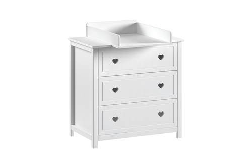 Chambres complètes-Combinaison de chambre d'enfant Amori blanc-Vipack-mailleux-0