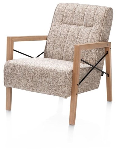 Fauteuils cuir-Northon, fauteuil avec accoudoir en bois vintage clay  white  black-Henders & Haze-22