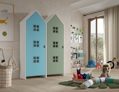 Chambres complètes-Combinaison de chambre d'enfant Casami 4-Vipack-mailleux-1