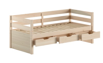 Lit enfant-MARGRIT LIT CAPITAINE (92) 90 x 200 cm MILKY PINE-Vipack-mailleux-3