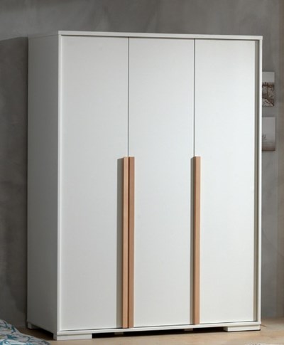 Garde-robe-LONDON ARMOIRE 3 PORTES BLANC-Vipack-mailleux-1