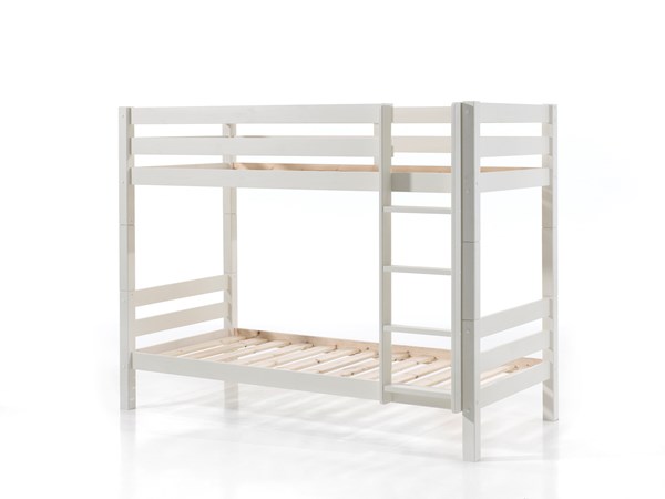 Lit superposé-PINO LIT SUPERPOSÉ (H 160cm) 90 x 200 cm BLANC-Vipack-mailleux-0