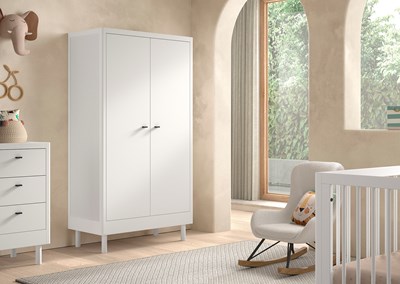 Garde-robe-FORREST ARMOIRE 2 PORTES HÊTRE BLANC-Vipack-mailleux-1