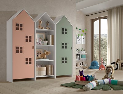 Chambres complètes-Combinaison de chambre d'enfant Casami 7-Vipack-mailleux-1