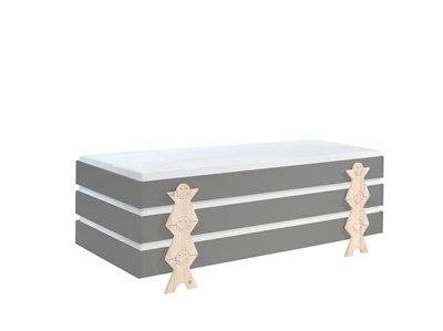Chambres complètes-Combinaison de chambre d'enfant Modulo 3-Vipack-mailleux-2