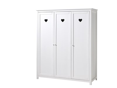 Chambres complètes-Combinaison de chambre d'enfant Amori 3-blanc-Vipack-mailleux-5