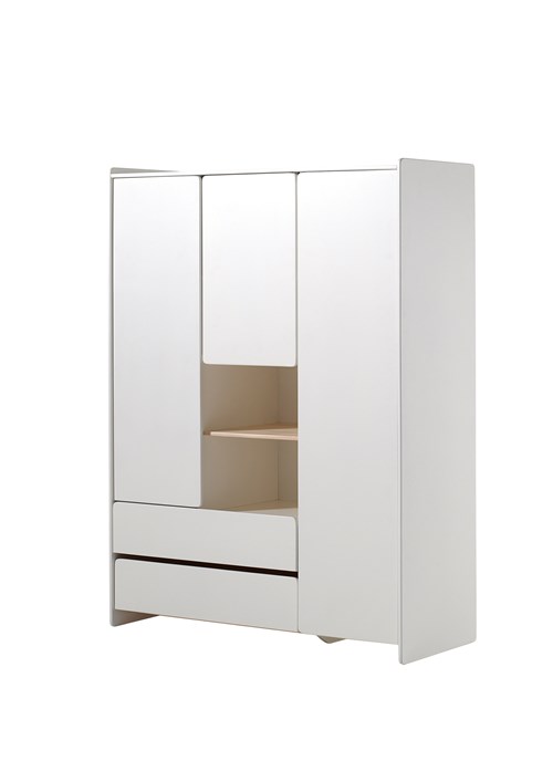 Garde-robe-KIDDY ARMOIRE 3 PORTES BLANC-Vipack-mailleux-0