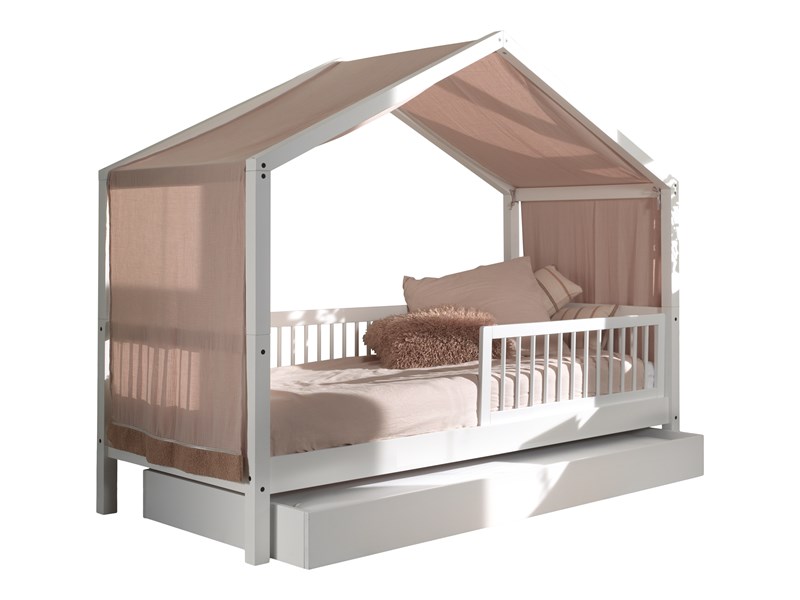 Chambres complètes-Combinaison de chambre d'enfant Forrest Beech hêtre laqué blanc-Vipack-mailleu-0