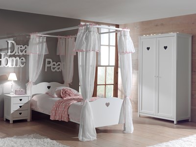 Chambres complètes-Combinaison de chambre d'enfant Amori 4-blanc-Vipack-mailleux-1