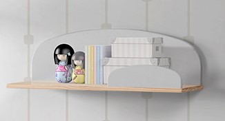 Tablette-KIDDY ÉTAGÈRE MURALE (65cm) COOL GREY-Vipack-mailleux-1