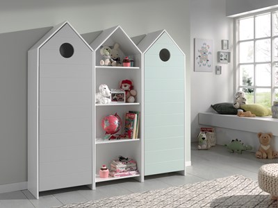 Chambres complètes-Combinaison de chambre d'enfant Casami 7-Vipack-mailleux-1