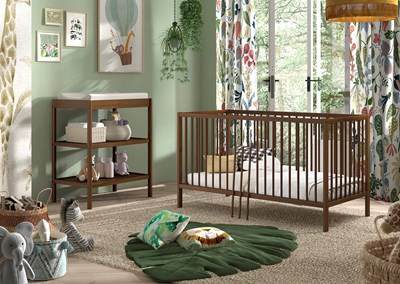 Chambres complètes-Combinaison de chambre d'enfant Dino noix-Vipack-mailleux-1