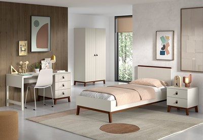 Chambres complètes-Combinaison de chambre d'enfant Sezane 4-clay-Vipack-mailleux-1
