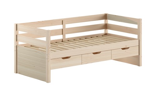 Lit enfant-MARGRIT LIT CAPITAINE (92) 90 x 200 cm MILKY PINE-Vipack-mailleux-0