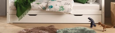 Chambres complètes-Combinaison de chambre d'enfant Tipi blanc-Vipack-mailleux-7
