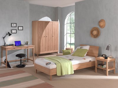 Chambres complètes-Combinaison de chambre d'enfant Forrest Oak 2-chêne-Vipack-mailleux-1