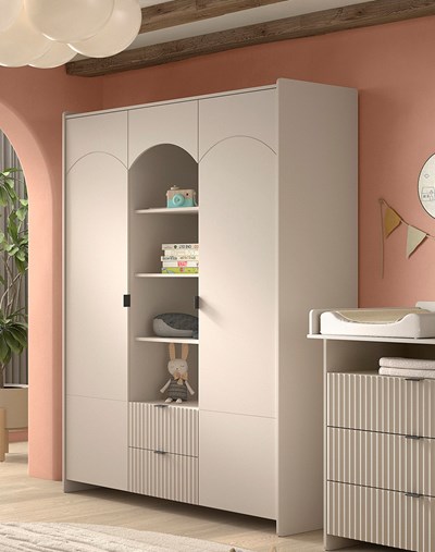 Garde-robe-LUX ARMOIRE 3 PORTES CLAY-Vipack-mailleux-1