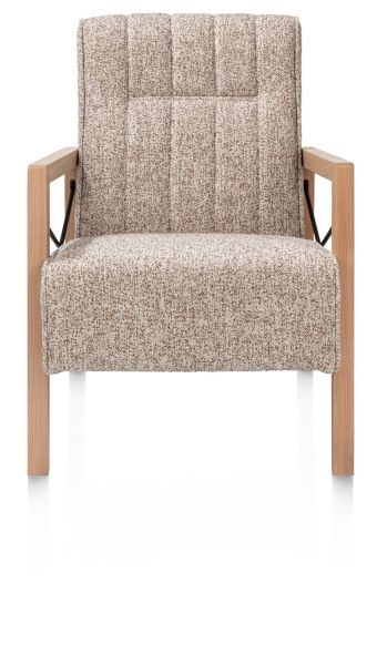 Fauteuils cuir-Northon, fauteuil avec accoudoir en bois vintage clay  white  black-Henders & Haze-21