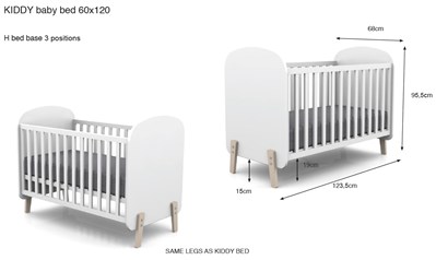 Chambres complètes-Combinaison de chambre d'enfant Kiddy blanc-Vipack-mailleux-2