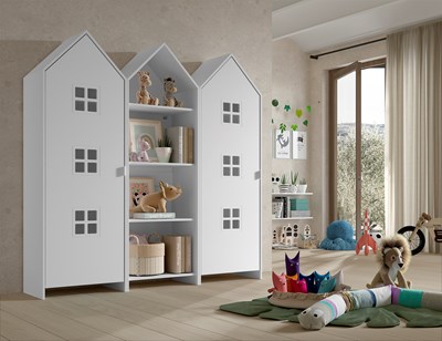Chambres complètes-Combinaison de chambre d'enfant Casami 1-Vipack-mailleux-1