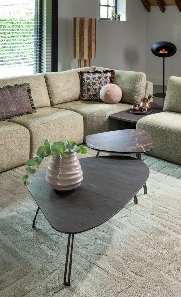 Tables de salon-Mogana, Table basse 72 x 60 cm, primo laminato (HPL), pieds brun acier-Henders & -5