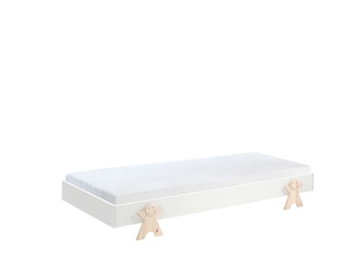 Lit enfant-MODULO LIT SMILEY 90 x 200 cm BLANC-Vipack-mailleux-3