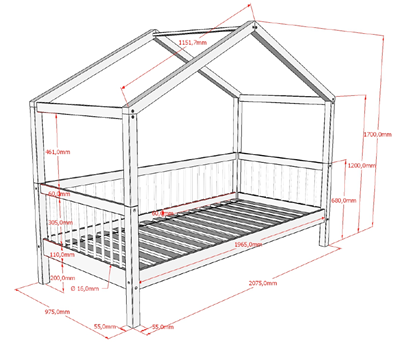 Chambres complètes-Combinaison de chambre d'enfant Forrest Beech hêtre laqué blanc-Vipack-mailleu-2