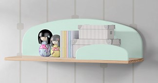 Chambres complètes-Combinaison de chambre d'enfant Kiddy 3-menthe-Vipack-mailleux-11