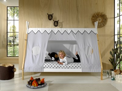Chambres complètes-Combinaison de chambre d'enfant Tipi,Out Of Collection 2-Vipack-mailleux-7