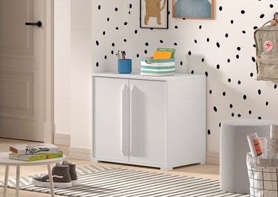 Chambres complètes-Combinaison de chambre d'enfant Sam blanc-Vipack-mailleux-8