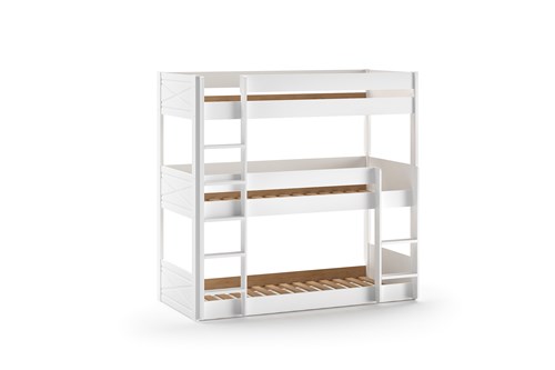 Lit superposé-SCOTT LIT SUPERPOSÉ TRIPLE 90 x 200 cm BLANC-Vipack-mailleux-0